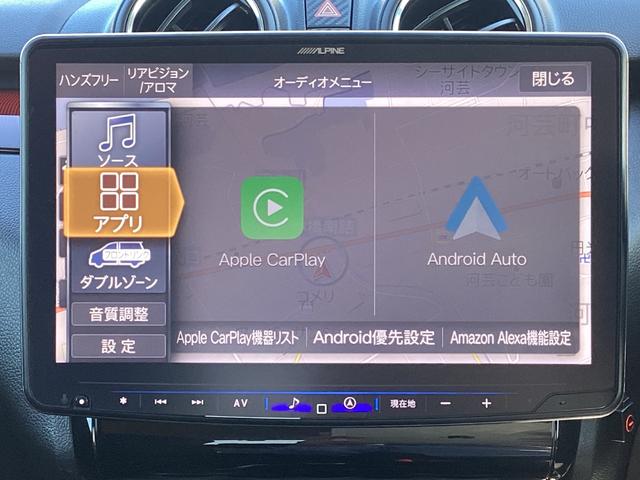 スイフトスポーツ ベースグレード 衝突軽減 アルパイン11型ナビ フルセグ Bluetooth HDMI AppleCarPlay AndroidoAuto 360°カメラ HKS車高調 HKSマフラー Weds16インチアルミ(8枚目)