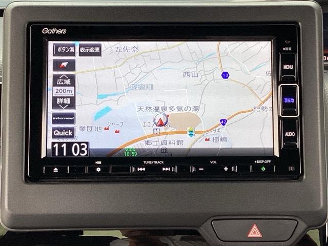 Ｎ－ＢＯＸカスタム Ｌ　１年間　走行距離無制限　保証付　ワンオーナー　禁煙車　７インチナビ　フルセグＴＶ　ＣＤ　Ｂｌｕｅｔｏｏｔｈ　フロアマット装備　純正ホイール装備（6枚目）