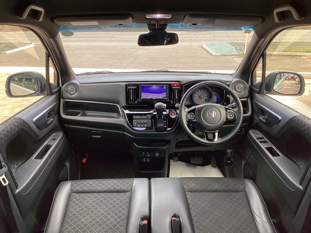 Ｎ－ＷＧＮカスタム Ｇ・ターボパッケージ　衝突軽減　イクリプスナビ　ＴＶ　バックカメラ　ディスチャージヘッドライト　フォグライト　ハーフレザーシート　ビルトインＥＴＣ　スマートキー　プッシュスタート　クルーズコントロール　ＵＳＢチャージャー（2枚目）