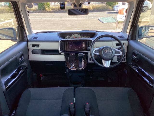 ムーヴキャンバス Ｇメイクアップ　ＳＡＩＩＩ　スマートアシストＩＩ　純正ナビ　Ｂｌｕｅｔｏｏｔｈ　フルセグ　バックモニター　スマートキー　プッシュスタート　ドラレコ　両側電動スライドドア　ＥＴＣ　ＬＥＤヘッドライト　ミニライト１４インチ　禁煙車（3枚目）