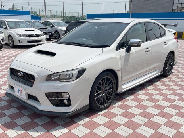 ＷＲＸ　ＳＴＩ ＳＴＩ　禁煙車　ＳＴＩフルエアロ　ＳＴＩカーボンリアウィング　ＳＴＩタワーバー　フジツボマフラー　ＬＥＤライナー　純正８インチナビ　バックカメラ　ＥＴＣ　純正１８インチアルミ　ＬＥＤヘッド　フォグランプ（4枚目）