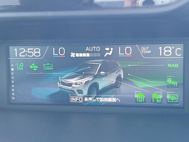フォレスター アドバンス 禁煙車 純正パナソニックナビ アイサイトセイフティ+ スマートビューミラー フロント・サイド・バックカメラ パワーバックドア ETC 純正18インチアルミ ルーフレール フリップダウン LEDライナー(35枚目)