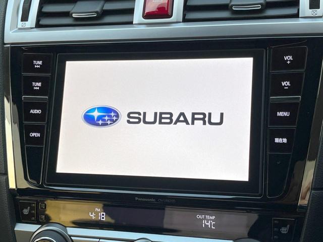 レガシィＢ４ リミテッド　禁煙車　アドバンスドセイフティパッケージ　黒革シート　ＬＥＤヘッド　全席シートヒーター　純正パナソニックＳＤナビ　純正１８インチアルミ　スマートキー　ＥＴＣ　アルミペダル　パドルシフト（3枚目）