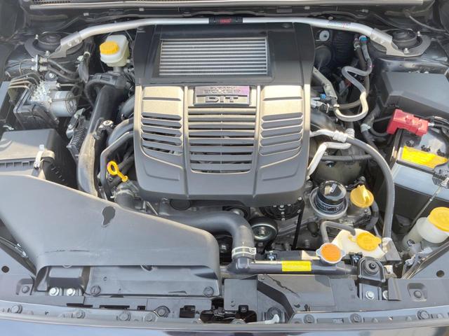 WRX S4 STIスポーツシャープ 禁煙車 STIフルエアロ STIマフラー STIタワーバー RECAROシート STIガードバー セイフティ+ 純正アルパインナビ フロント・サイド・バックカメラ グレード専用18インチアルミ ETC(18枚目)