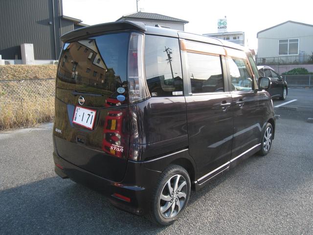 ルークス ハイウェイスター　スマートキー　ナビ　テレビ　ＥＴＣ　純正アルミ　純正ＨＩＤライト　左パワースライド　ドライブレコーダー　プライバシーガラス　ベンチシート（5枚目）