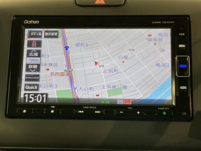 フリード G・ホンダセンシング 1年保証 ワンオ-ナ- ナビVXM-184VFi TV RカメラBTオ-ディオ DVD ETC LEDライト 両側電動ドア VSA クルコン スマ-トキ- 盗難防止装置 整備記録簿 AAC スペアキ-(6枚目)