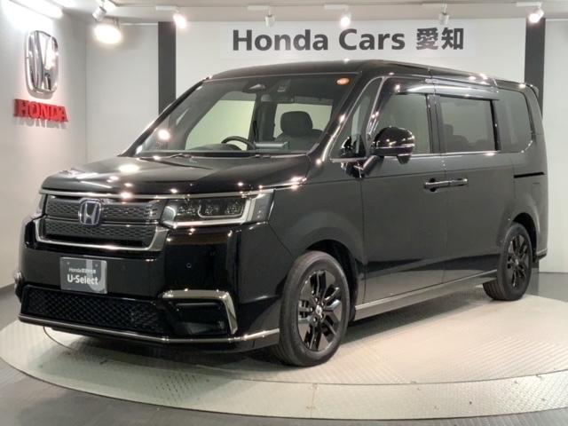 ステップワゴン e:HEVスパーダ H SENSING 最長5年保証 ワンオーナー ナビLXM-237VFLi TV Rカメラ CD録音 BTオ-ディオ DVD LEDライト VSA 両側電動ドア シートヒーター クルコン アルミ(46枚目)