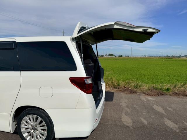 アルファード 240S 社外ナビ8V型ナビ フルセグテレビ Bカメラ ETC 両側パワースライドドア ALPINEフリップダウンモニター ドラレコ ウッドコンビステアリング フォグランプ(35枚目)