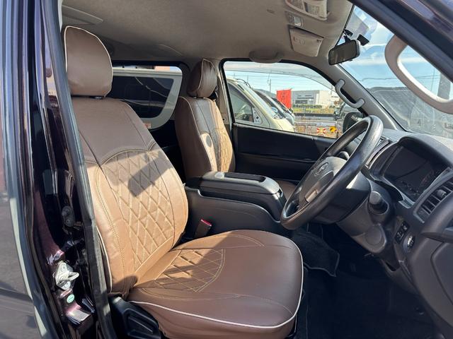 ハイエースバン ロングスーパーGL 4WD ディーゼル 両側パワースライドドア グレー&マットブラック塗装 プッシュスタート 新品タイヤ/ホイール/バンパーガード/LEDヘッドライト/シートカバー バックカメラ Bluetooth(35枚目)