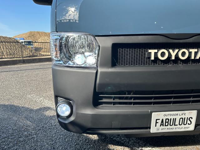 ハイエースバン ロングDX アルルブルー&アイボリー&マットブラック塗装 リアクーラー&ヒーター 新品ナスカータイヤ/ディーンクロスカントリーホイール/シートカバー Bluetooth バックカメラ ETC LEDヘッドライト(14枚目)