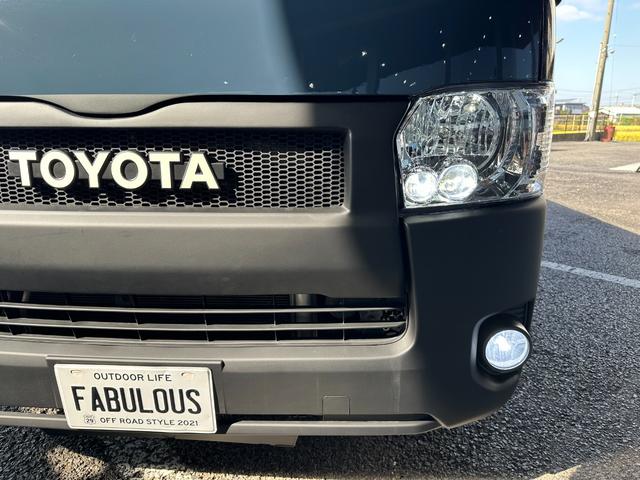 ハイエースバン ロングDX アルルブルー&アイボリー&マットブラック塗装 リアクーラー&ヒーター 新品ナスカータイヤ/ディーンクロスカントリーホイール/シートカバー Bluetooth バックカメラ ETC LEDヘッドライト(15枚目)