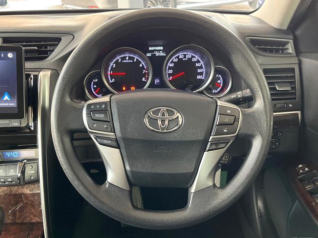 マークX 250G Fパッケージ Weds製18インチアルミ プリクラッシュセーフティシステム レーダークルーズコントロール 左右独立オートエアコン AppleCarPlay HIDヘッドライト 純正ウレタン製ステアリング 禁煙車(11枚目)