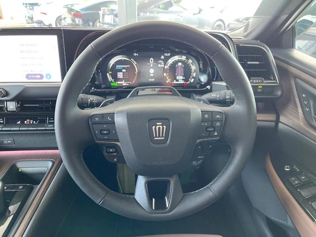 クラウン Z モデリスタフルエアロ パノラマルーフ ミッドブラウンプレミアムナッパ革シート パノラミックビューモニター セーフティシステム 純正19インチアルミ 全席シートベンチレーション デジタルインナーミラー(11枚目)