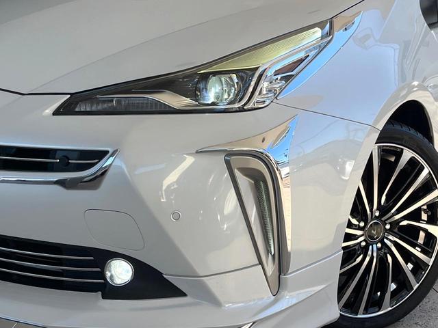 プリウス Ｓツーリングセレクション　禁煙車　後期型　モデリスタフルエアロ　レオニス製１８インチＡＷ　パノラミックビューモニター　セーフティセンス　ＬＥＤヘッドライト　クールグレー内装　スマートキー　革巻ステアリング　シートヒーター（14枚目）