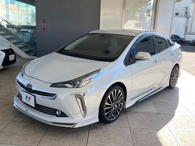 プリウス Ｓツーリングセレクション　禁煙車　後期型　モデリスタフルエアロ　レオニス製１８インチＡＷ　パノラミックビューモニター　セーフティセンス　ＬＥＤヘッドライト　クールグレー内装　スマートキー　革巻ステアリング　シートヒーター（24枚目）