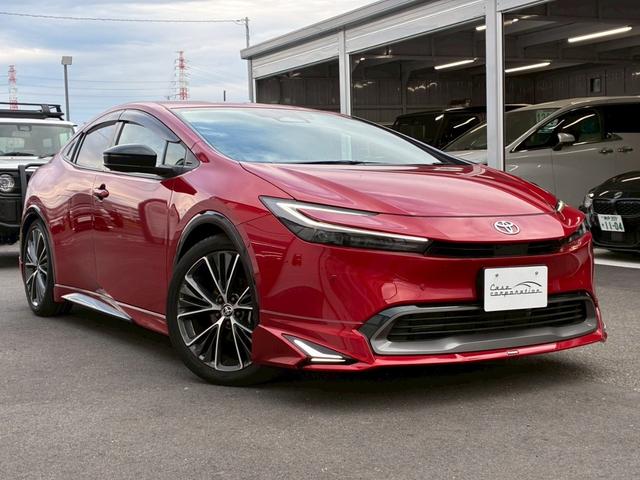 プリウス Ｚ　モデリスタエアロ　トヨタチームメイト　パノラミックビューモニター　１２．３ディスプレイオーディオ　デジタルインナーミラー　純正１９インチＡＷ　　黒革シート　レーダークルーズコントロール　シートヒーター（9枚目）