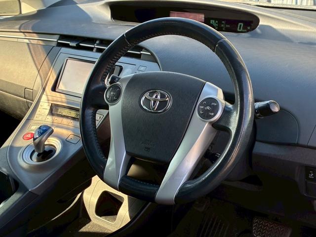 プリウス G ナビ バックモニター 茶黒シート 運転席電動シート ETC バイザー パワーウィンドウ 電動格納ドアミラー クルーズコントロール  スマートキー オートエアコン HIDヘッドライト Bluetooth(42枚目)