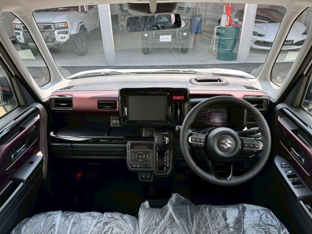 スペーシアカスタム ハイブリッドXSターボ 両側電動スライドドア 前席シートヒーター ステアリングヒーター ハーフレザーシート スズキセーフティーサポート ヘッドアップディスプレイ ツートンカラー 純正15インチAW リアスリムサーキュレーター(2枚目)