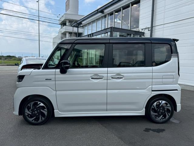 スペーシアカスタム ハイブリッドXSターボ 両側電動スライドドア 前席シートヒーター ステアリングヒーター ハーフレザーシート スズキセーフティーサポート ヘッドアップディスプレイ ツートンカラー 純正15インチAW リアスリムサーキュレーター(22枚目)