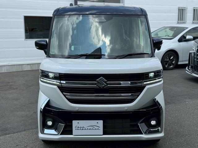 スペーシアカスタム ハイブリッドXSターボ 両側電動スライドドア 前席シートヒーター ステアリングヒーター ハーフレザーシート スズキセーフティーサポート ヘッドアップディスプレイ ツートンカラー 純正15インチAW リアスリムサーキュレーター(24枚目)