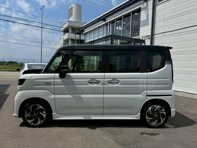 スペーシアカスタム ハイブリッドXSターボ 両側電動スライドドア 前席シートヒーター ステアリングヒーター ハーフレザーシート スズキセーフティーサポート ヘッドアップディスプレイ ツートンカラー 純正15インチAW リアスリムサーキュレーター(35枚目)