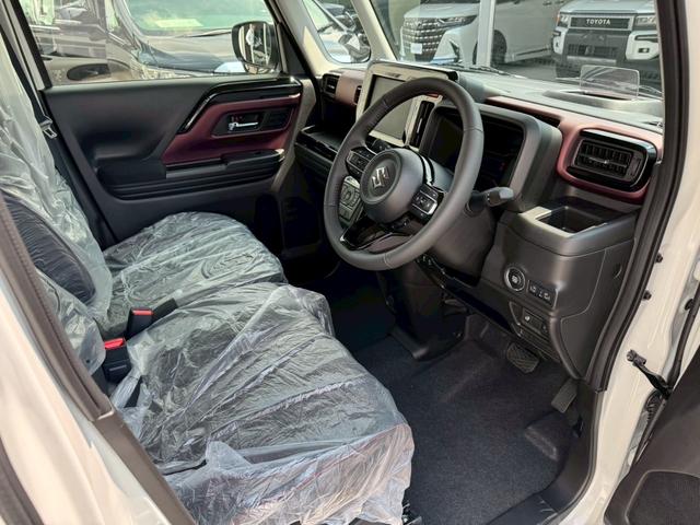 スペーシアカスタム ハイブリッドXSターボ 両側電動スライドドア 前席シートヒーター ステアリングヒーター ハーフレザーシート スズキセーフティーサポート ヘッドアップディスプレイ ツートンカラー 純正15インチAW リアスリムサーキュレーター(39枚目)