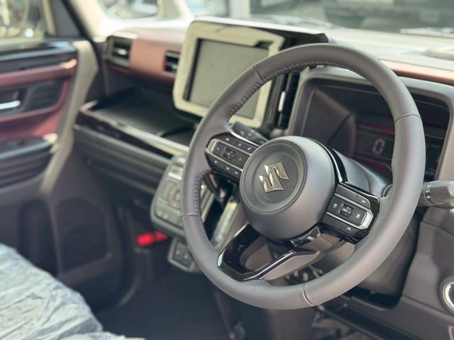 スペーシアカスタム ハイブリッドXSターボ 両側電動スライドドア 前席シートヒーター ステアリングヒーター ハーフレザーシート スズキセーフティーサポート ヘッドアップディスプレイ ツートンカラー 純正15インチAW リアスリムサーキュレーター(41枚目)