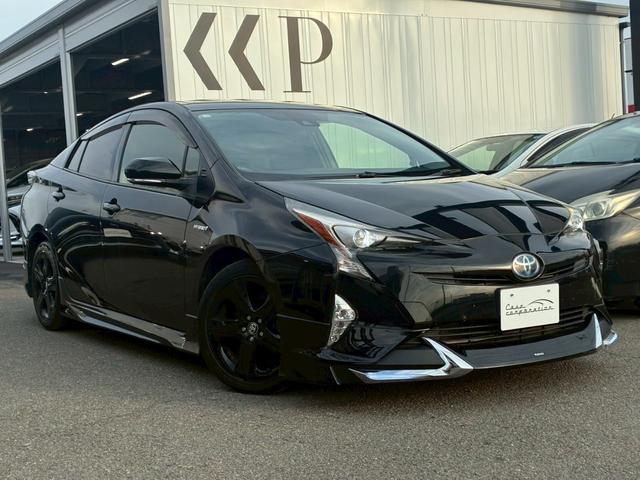 プリウス Sツーリングセレクション 純正ナビ モデリスタエアロ(F/S/R) バックカメラ セーフティセンス ブラックレザーシート シートヒーター レーダークルーズコントロール LEDヘッドライト 純正17インチアルミホイール ETC(11枚目)