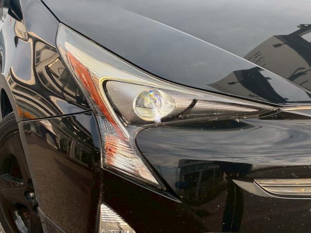 プリウス Sツーリングセレクション 純正ナビ モデリスタエアロ(F/S/R) バックカメラ セーフティセンス ブラックレザーシート シートヒーター レーダークルーズコントロール LEDヘッドライト 純正17インチアルミホイール ETC(16枚目)