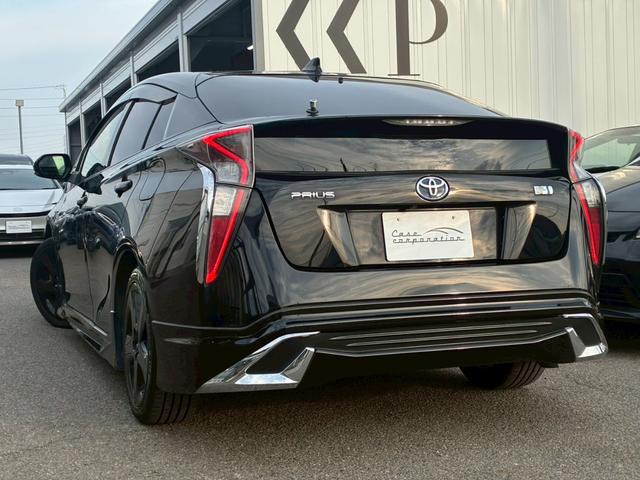 プリウス Sツーリングセレクション 純正ナビ モデリスタエアロ(F/S/R) バックカメラ セーフティセンス ブラックレザーシート シートヒーター レーダークルーズコントロール LEDヘッドライト 純正17インチアルミホイール ETC(27枚目)