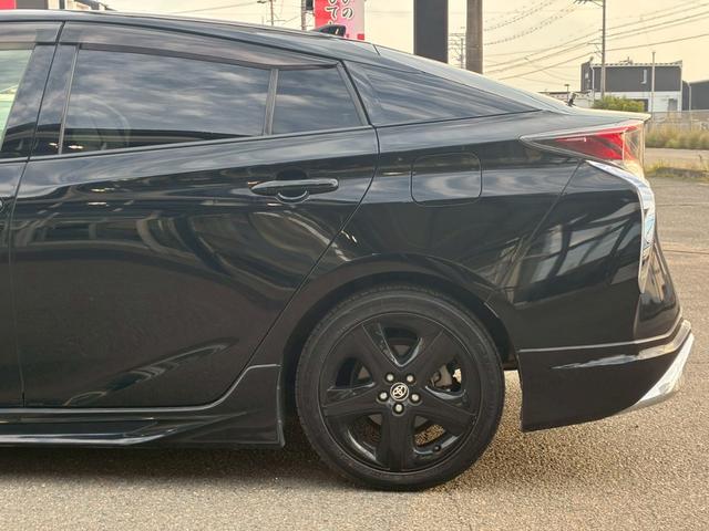 プリウス Sツーリングセレクション 純正ナビ モデリスタエアロ(F/S/R) バックカメラ セーフティセンス ブラックレザーシート シートヒーター レーダークルーズコントロール LEDヘッドライト 純正17インチアルミホイール ETC(37枚目)