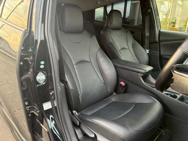 プリウス Sツーリングセレクション 純正ナビ モデリスタエアロ(F/S/R) バックカメラ セーフティセンス ブラックレザーシート シートヒーター レーダークルーズコントロール LEDヘッドライト 純正17インチアルミホイール ETC(55枚目)