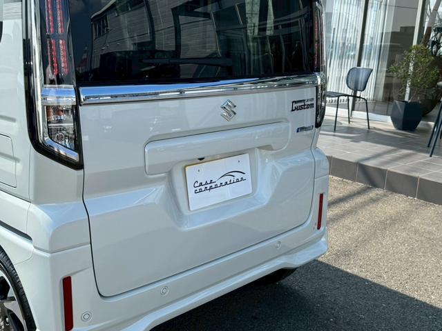 スペーシアカスタム ハイブリッドＸＳターボ　白黒ツートンカラー　ハイブリッドＸＳターボ　両側パワースライドドア　全方位モニター　純正９インチナビ　　ＴＶ　　セーフティサポート　１５ＡＷ　スマートキーハーフレザーシート　ステアリングヒーターＨＵＤ（27枚目）