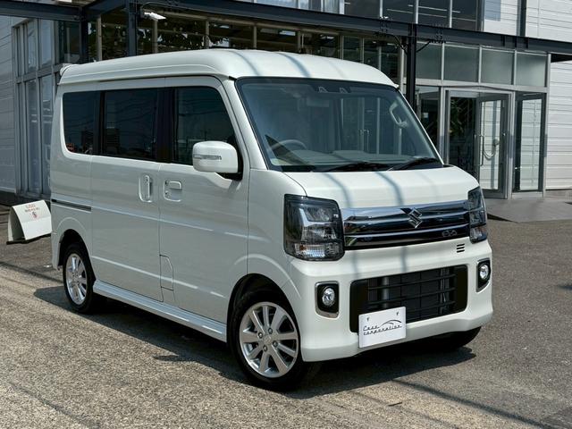 エブリイワゴン ＰＺターボスペシャル　ハイルーフ　ＬＥＤヘッドライト　両側電動スライドドア　電動オートステップ　純正１４インチアルミホイール　革巻きステアリング　デュアルカメラブレーキサポート　シートヒーター　スマートキープッシュスタート（9枚目）