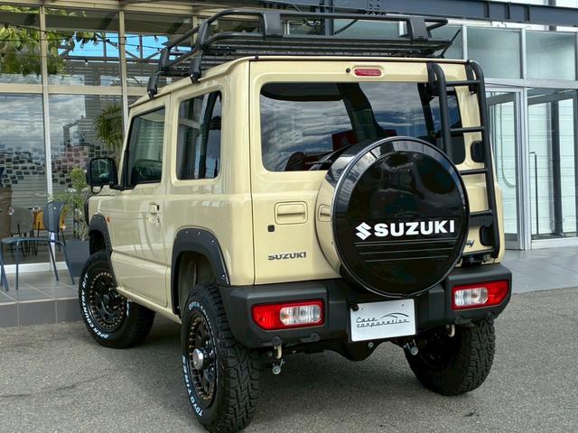 ジムニー XC 社外ナビ フルセグTV バックカメラ リフトアップ オーバーフェンダー ブラウンレザーシートカバー 16インチアルミホイール オープンカントリータイヤ 大型グリルガード リアラダー スペアタイヤカバー(27枚目)