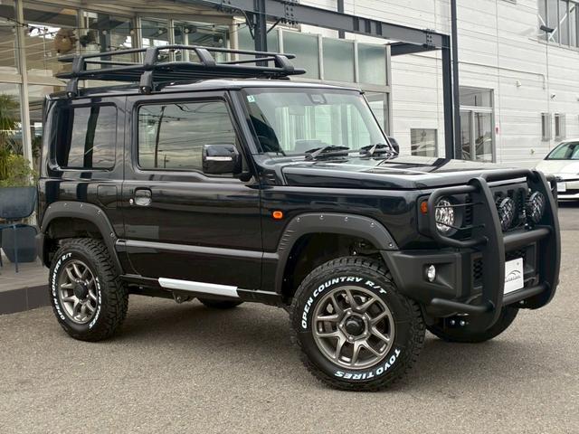 ジムニー XC 10インチフローティングオーディオ GI☆GEAR大型グリルガード GI☆GEARLEDフォグ GI☆GEARルーブラック GI☆GEAR1.5インチリフトアップキット オープンカントリータイヤ(10枚目)