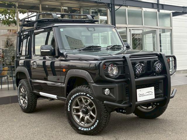 ジムニー XC 10インチフローティングオーディオ GI☆GEAR大型グリルガード GI☆GEARLEDフォグ GI☆GEARルーブラック GI☆GEAR1.5インチリフトアップキット オープンカントリータイヤ(11枚目)