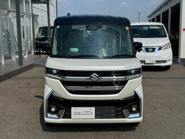 スペーシアカスタム ハイブリッドXSターボ 白黒ツートンカラー ハイブリッドXSターボ 両側パワースライドドア 全方位モニター 純正9インチナビ TV セーフティサポート 15AW スマートキーハーフレザーシート ステアリングヒーターHUD(25枚目)