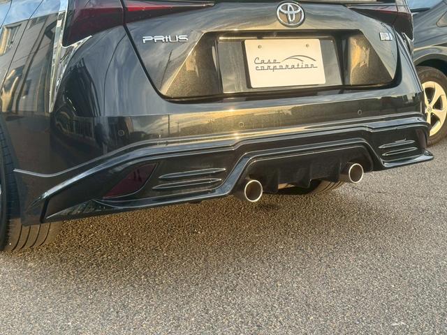 プリウス Ｓツーリングセレクション　純正ディスプレイオーディオ　ＴＲＤエアロ（Ｆ／Ｓ／Ｒ）　ＴＲＤマフラー　ビルドインＥＴＣ　バックカメラ　ドライブレコーダー前後　ブラックレザーシート　シートヒーター　レーダークルーズコントロール（30枚目）