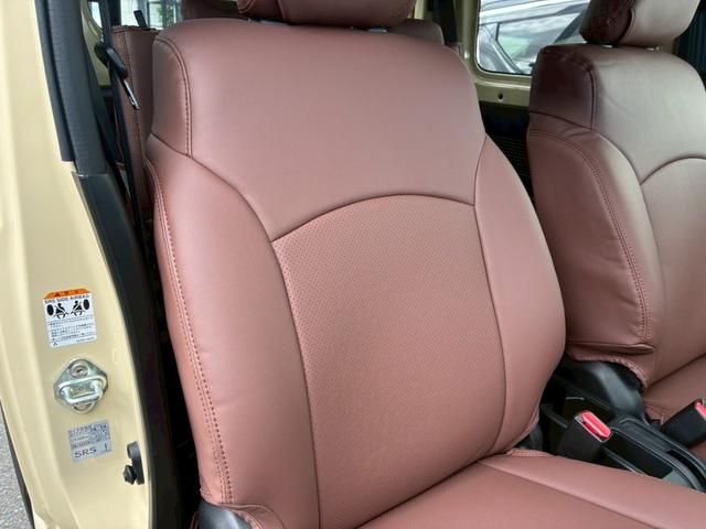 ジムニー XC 社外ナビ フルセグTV バックカメラ リフトアップ オーバーフェンダー ブラウンレザーシートカバー 16インチアルミホイール オープンカントリータイヤ 大型グリルガード リアラダー スペアタイヤカバー(59枚目)