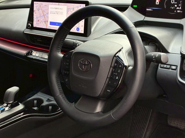 プリウス Ｚ　モデリスタエアロ　トヨタチームメイト　パノラミックビューモニター　１２．３ディスプレイオーディオ　デジタルインナーミラー　純正１９インチＡＷ　　黒革シート　レーダークルーズコントロール　シートヒーター（43枚目）
