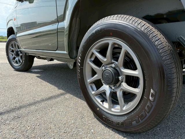 ジムニー ＸＣ　４ＷＤ　オートマチック　純正１６インチアルミホイール　ＬＥＤヘッドライト　フロントフォグランプ　運転席／助手席シートヒーター　スマートキー　プッシュボタンスタート　背面スペアタイヤ　電動格納ドアミラー（35枚目）