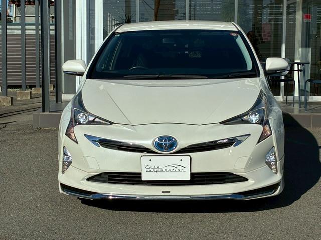 プリウス Ｓツーリングセレクション　モデリスタエアロ（Ｆ．Ｓ．Ｒ）　純正９インチナビ　黒レザーシート　社外１７インチＡＷ　シートヒーター　ベンチレーション　フルセグＴＶ　ＥＴＣ　バックモニター　　　　ＬＥＤヘッドライト　ＡＣ１００Ｖ（8枚目）