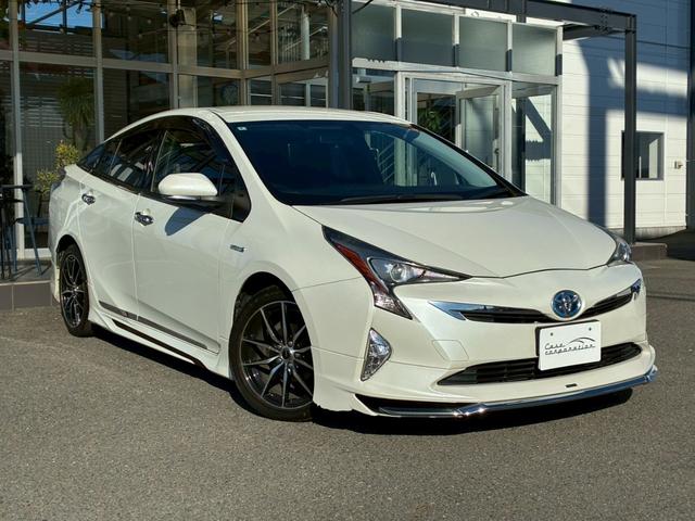 プリウス Ｓツーリングセレクション　モデリスタエアロ（Ｆ．Ｓ．Ｒ）　純正９インチナビ　黒レザーシート　社外１７インチＡＷ　シートヒーター　ベンチレーション　フルセグＴＶ　ＥＴＣ　バックモニター　　　　ＬＥＤヘッドライト　ＡＣ１００Ｖ（11枚目）