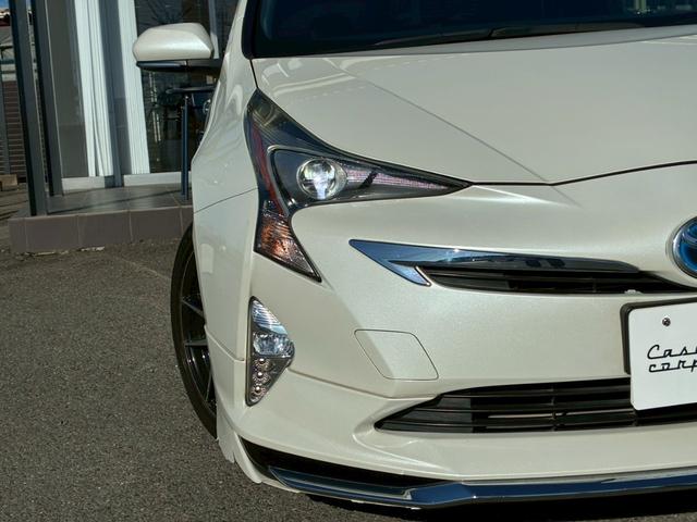 プリウス Ｓツーリングセレクション　モデリスタエアロ（Ｆ．Ｓ．Ｒ）　純正９インチナビ　黒レザーシート　社外１７インチＡＷ　シートヒーター　ベンチレーション　フルセグＴＶ　ＥＴＣ　バックモニター　　　　ＬＥＤヘッドライト　ＡＣ１００Ｖ（15枚目）