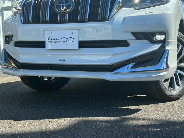 ランドクルーザープラド TX Lパッケージ マットブラックエディション サンルーフ 7人乗 ベージュ革シート 純正19インチAW ディスプレイオーディオ パノラミックビューモニター シートヒーター ルーフレール サイドステップカバー モデリスタエアロ(13枚目)