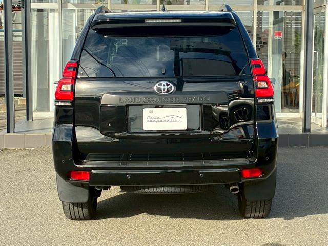ランドクルーザープラド TX Lパッケージ マットブラックエディション パノラミックビューモニター 9型ディスプレイオーディオ BSM シートヒーター クリアランスソナー 黒レザーシート レダークルーズコントロール ルーフレール パワーシート LEDヘッドライト ETC(8枚目)