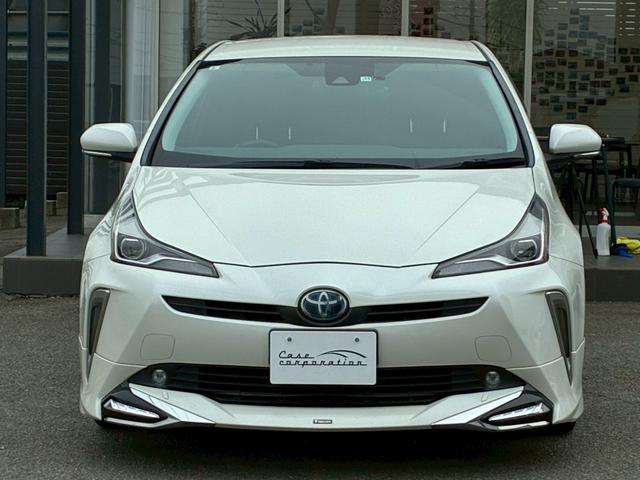 プリウス Sツーリングセレクション 7インチナビ モデリスタエアロ(F.S.R) シートヒーター ベンチレーション バックカメラ 純正17インチAW LEDヘッドライト 黒革シート セーフティーセンス スマートキー Bluetooth(7枚目)