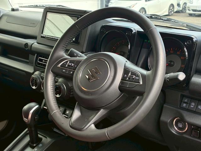 ジムニー XC 社外ナビ フルセグTV バックカメラ リフトアップ オーバーフェンダー ブラウンレザーシートカバー 16インチアルミホイール オープンカントリータイヤ 大型グリルガード リアラダー スペアタイヤカバー(40枚目)