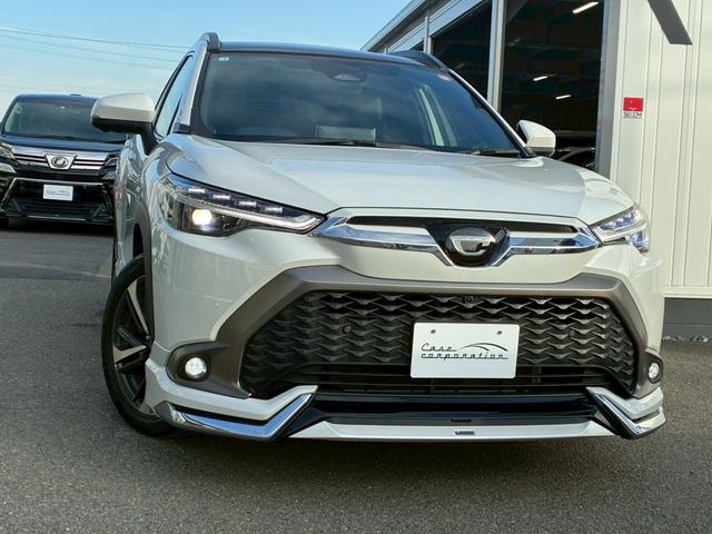 カローラクロス ハイブリッド　Ｚ　モデリスタエアロ（Ｆ．Ｓ．Ｒ）　パノラマルーフ　１０．５インチディスプレイオーディオ　パノラミックビューモニター　ブラインドスポットモニター　ハーフレザーシート　１８インチＡＷ　ＬＥＤヘッドライト（4枚目）